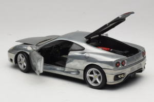 Ferrari 360 Modena Chromowane Srebro Hot Wheels 1:18 27774 Metal — zdjęcie 5 z 8