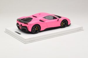 Ferrari SF90 Pack Fiorano Błyszczący Qatar Pink BBR 1:18 RACELINE137 Żywica — zdjęcie 2 z 7