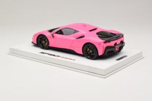 Ferrari SF90 Pack Fiorano Błyszczący Qatar Pink BBR 1:18 RACELINE137 Żywica — zdjęcie 5 z 7