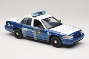 Ford Crown Victoria Police Interceptor The Walking Dead Greenlight 1:18 12957 Metal — zdjęcie 4 z 6