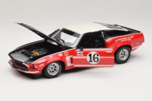 Ford Mustang Boss 302 #16 Bud Moore Engineering G. Follmer Trans-Am 1969 OEM 1:18 FORD006 Metal — zdjęcie 2 z 8