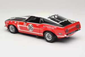 Ford Mustang Boss 302 #16 Bud Moore Engineering G. Follmer Trans-Am 1969 OEM 1:18 FORD006 Metal — zdjęcie 7 z 8