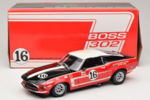 Ford Mustang Boss 302 #16 Bud Moore Engineering G. Follmer Trans-Am 1969 OEM 1:18 FORD006 Metal — zdjęcie 8 z 8