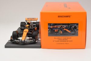 McLaren MCL60 #4 L. Norris 2nd Place Japanese GP 2023 Minichamps 1:18 537233504 Żywica — zdjęcie 6 z 7