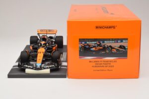 McLaren MCL60 #81 O. Piastri Hungarian GP 2023 Minichamps 1:18 537233081 Żywica — zdjęcie 6 z 7