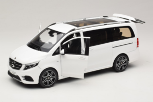 Mercedes V-Class W447 AMG Line Biały Norev 1:18 183876 Metal — zdjęcie 2 z 8