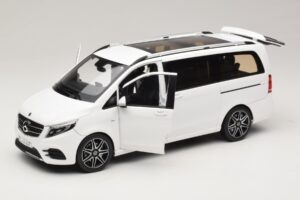 Mercedes V-Class W447 AMG Line Biały Norev 1:18 183876 Metal — zdjęcie 2 z 8