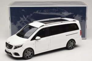Mercedes V-Class W447 AMG Line Biały Norev 1:18 183876 Metal — zdjęcie 8 z 8