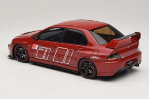 Mitsubishi Lancer Evolution IX MR Fast & Furious Czerwony Ignition Model 1:18 2374 Żywica — zdjęcie 5 z 6