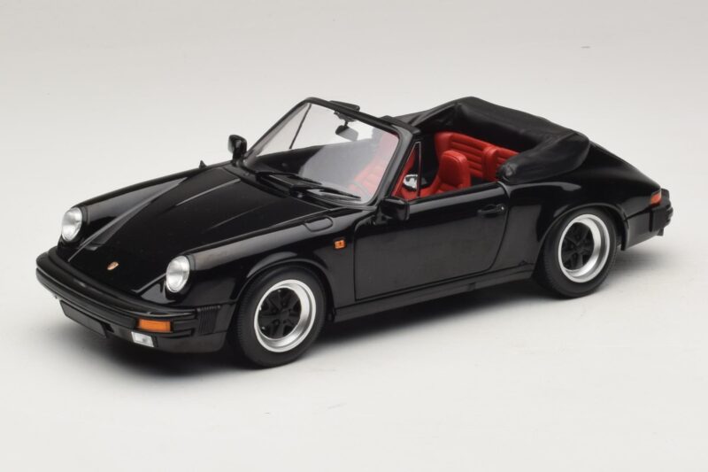 Porsche 911 3.2 Carrera Kabriolet Czarny Minichamps 1:18 100063035 Metal