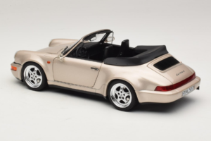Porsche 911 964 Turbo Look Kabriolet Zermatt Silver Norev 1:18 187140 Metal — zdjęcie 7 z 8