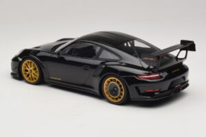 Porsche 911 992 GT3 RS Manthey Racing Czarny ze Złotymi Felgami Minichamps 1:18 MR-911-GT3RS-1804 Metal — zdjęcie 5 z 6