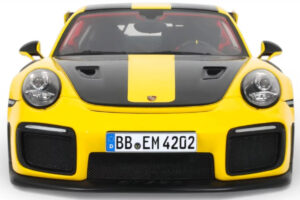 Porsche 911 GT2 RS 991.2 Nurburgring Lap Record Żółty GT Spirit 1:18 GT972 Żywica — zdjęcie 4 z 5