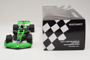 Stake Kick Sauber C44 G. Zhou Emilia Romagna GP 2024 Minichamps 1:18 117240124 Żywica — zdjęcie 6 z 7