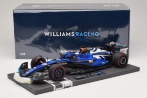 Williams Racing FW45 A. Albon British GP 2023 Minichamps 1:18 117231123 Żywica — zdjęcie 7 z 7