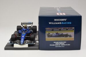 Williams Racing FW45 L. Sargeant British GP 2023 Minichamps 1:18 117231102 Żywica — zdjęcie 6 z 7