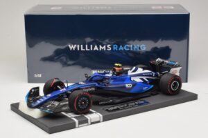 Williams Racing FW45 L. Sargeant British GP 2023 Minichamps 1:18 117231102 Żywica — zdjęcie 7 z 7