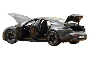 Porsche Taycan Turbo S Slate Grey Neo Norev 1:18 187654 Metal — zdjęcie 2 z 5
