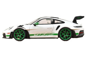 Porsche 911 992 GT3 RS Tribute to Carrera RS Biały Python Green Norev 1:12 127535 Metal — zdjęcie 3 z 4