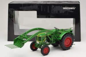 Deutz F2L 514 Traktor Ładowacz Czołowy Zielony Minichamps 1:18 109144071 Metal — zdjęcie 6 z 6
