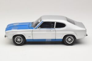 Ford Capri RS2600 Mk1 Silver Blue Minichamps 1:18 150089072 Metal — zdjęcie 3 z 6