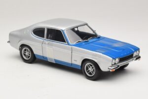 Ford Capri RS2600 Mk1 Silver Blue Minichamps 1:18 150089072 Metal — zdjęcie 4 z 6