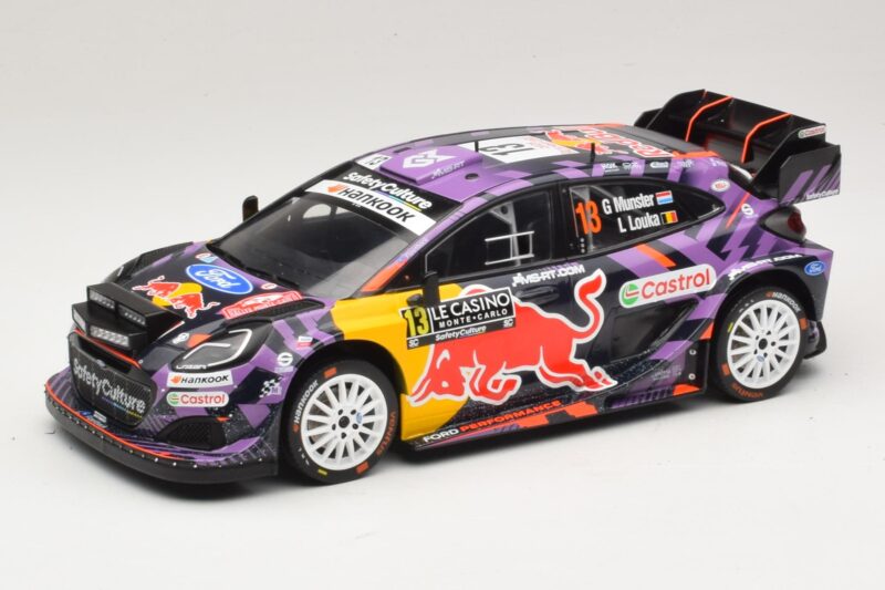 Ford Puma Rally1 #13 G. Munster / L. Louka Rally Monte Carlo 2025 IXO 1:18 18RMC231B Metal