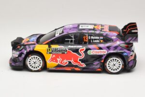 Ford Puma Rally1 #13 G. Munster / L. Louka Rally Monte Carlo 2025 IXO 1:18 18RMC231B Metal — zdjęcie 3 z 6