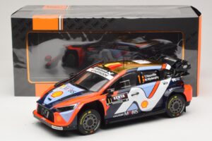 Hyundai i20 N Rally1 #1 T. Neuville / M. Wydaeghe Safari Rally Kenya 2025 IXO 1:18 18RMC247B Metal — zdjęcie 6 z 6