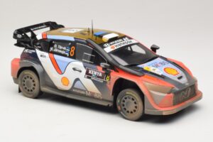 Hyundai i20 N Rally1 #8 O. Tanak / M. Jarveoja Safari Rally Kenya 2025 IXO 1:18 18RMC247A Metal — zdjęcie 4 z 6