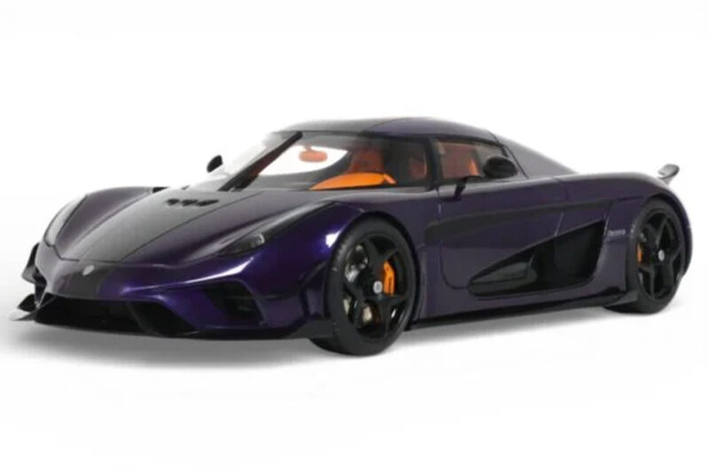 Koenigsegg Regera Fioletowy GT Spirit 1:18 Koenigsegg Regera Fioletowy GT Spirit 1:18 GT973 Żywica
