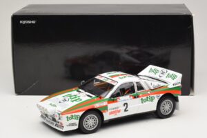 Lancia 037 #2 A. Bettega / M. Perissinot Rally San Marino 1984 Kyosho 1:18 08306F Metal — zdjęcie 8 z 8