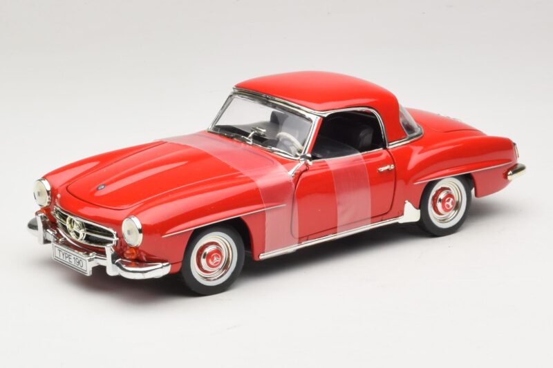 Mercedes 190 SL W121 Coupe Czerwony ERTL 1:18 Mercedes 190 SL W121 Coupe Czerwony ERTL 1:18 7465 Metal