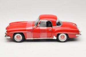 Mercedes 190 SL W121 Coupe Czerwony ERTL 1:18 7465 Metal — zdjęcie 3 z 6