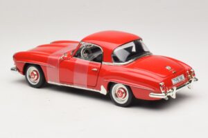 Mercedes 190 SL W121 Coupe Czerwony ERTL 1:18 7465 Metal — zdjęcie 5 z 6
