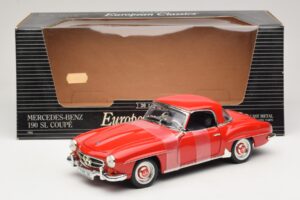 Mercedes 190 SL W121 Coupe Czerwony ERTL 1:18 7465 Metal — zdjęcie 6 z 6