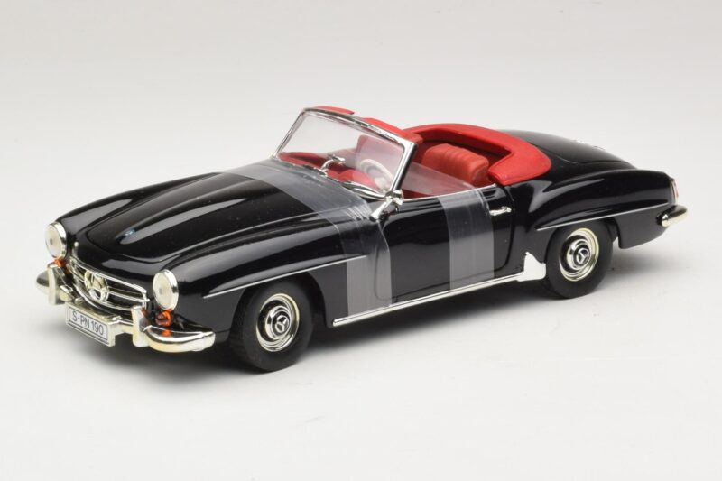 Mercedes 190 SL W121 Roadster Czarny ERTL 1:18 7464 Metal