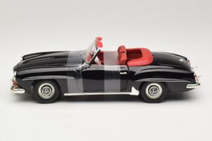 Mercedes 190 SL W121 Roadster Czarny ERTL 1:18 7464 Metal — zdjęcie 3 z 6