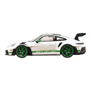 Porsche 911 992 GT3 RS Tribute to Carrera RS Biały Python Green Norev 1:12 127535 Metal — zdjęcie 3 z 4