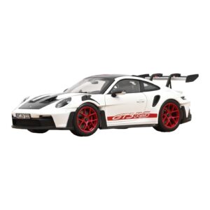 Porsche 911 992 GT3 RS Weissach Package Biały Pyro Red Norev 1:18 187373 Metal
