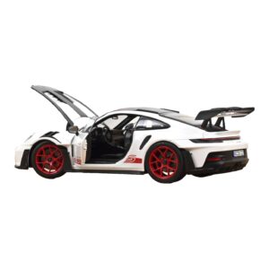 Porsche 911 992 GT3 RS Weissach Package Biały Pyro Red Norev 1:18 187373 Metal — zdjęcie 2 z 3