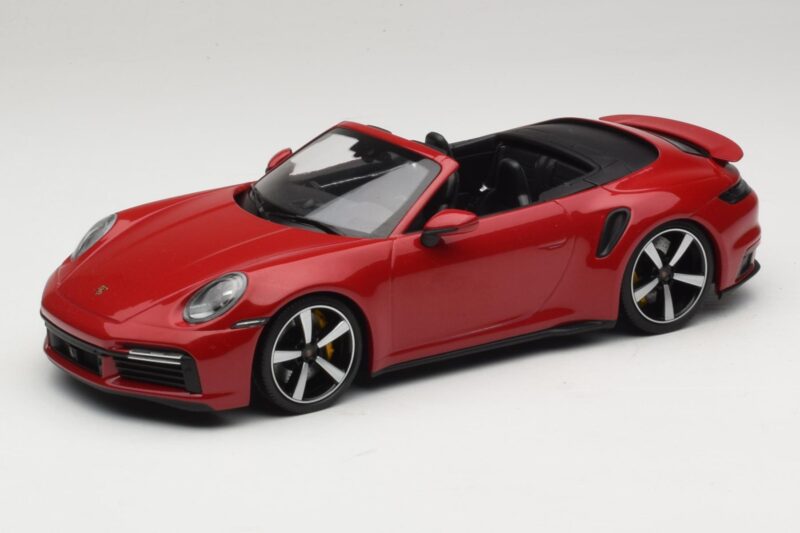 Porsche 911 992 Turbo S Kabriolet Ciemnoczerwony Minichamps 1:18 PORSCHE007 Metal