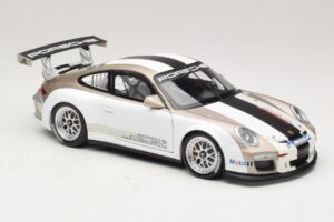 Porsche 911 997 GT3 Cup Biały Z Paskami 2008 Minichamps 1:18 WAP0210130C Metal — zdjęcie 6 z 8