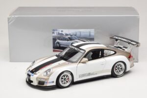 Porsche 911 997 GT3 Cup Biały Z Paskami 2008 Minichamps 1:18 WAP0210130C Metal — zdjęcie 8 z 8