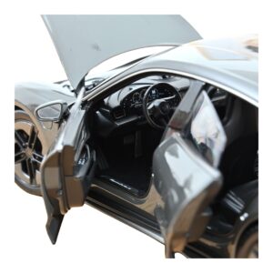 Porsche Taycan Turbo S Slate Grey Neo Norev 1:18 187654 Metal — zdjęcie 4 z 5