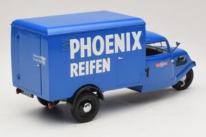 Tempo Hanseat Trójkołowy Furgon Phoenix Blue Minichamps 1:18 180099040 Metal — zdjęcie 2 z 6