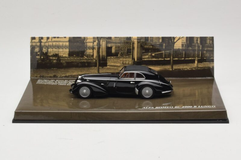 Alfa Romeo 8C 2900B Lungo Czarny Minichamps 1:43 436120421 Metal