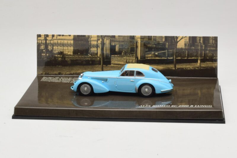Alfa Romeo 8C 2900B Lungo Jasnoniebieski Minichamps 1:43 436120420 Metal