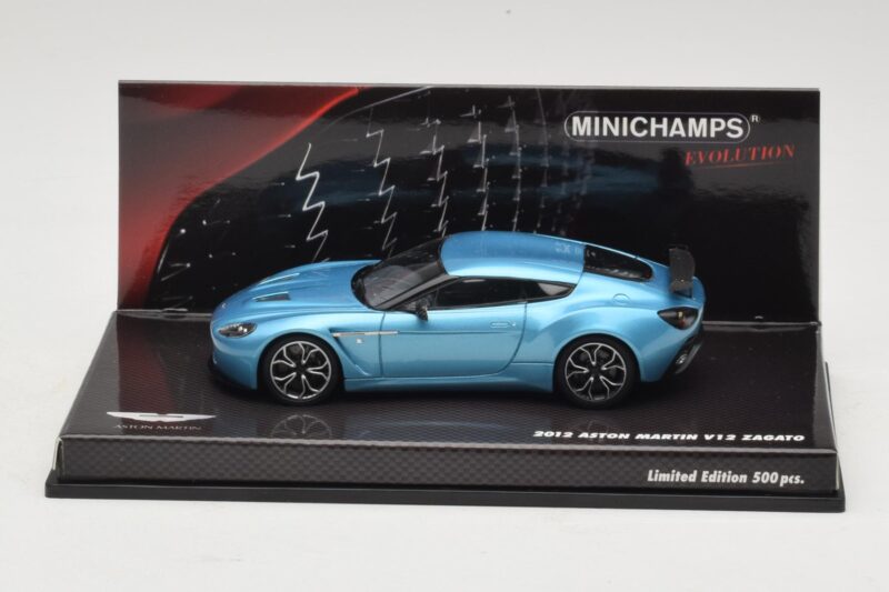 Aston Martin V12 Zagato Alba Blue Minichamps 1:43 437137222 Metal