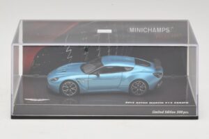 Aston Martin V12 Zagato Alba Blue Minichamps 1:43 437137222 Metal — zdjęcie 4 z 5